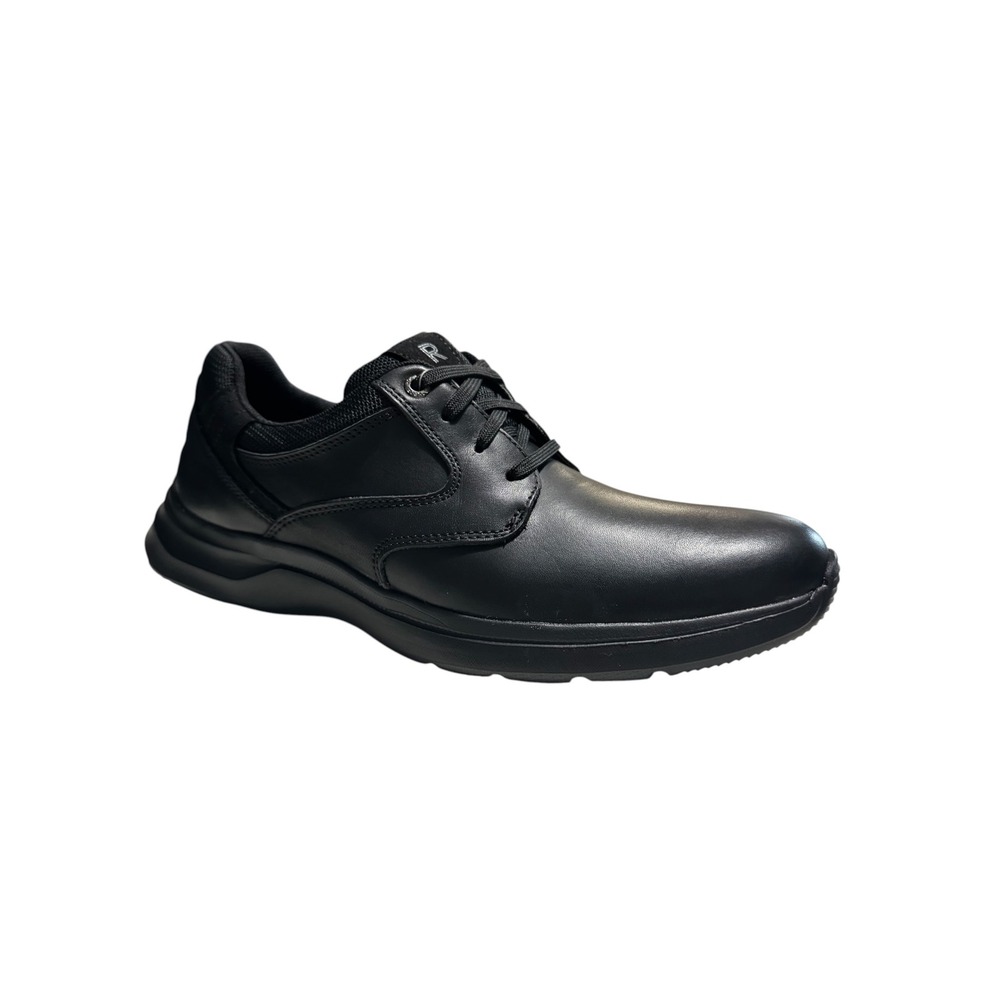 Rockport Patterson Plain Toe Black Leather Oxford Shoes CJ0098 Mens 7.5 M